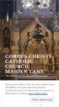 Mobile Screenshot of corpuschristimaidenlane.org.uk