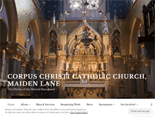 Tablet Screenshot of corpuschristimaidenlane.org.uk